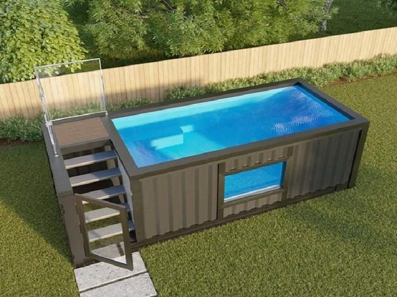 1.portable container swimming pool