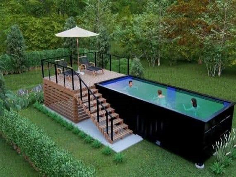 9.portable container swimming pool
